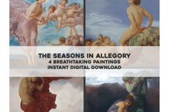 The 4 Four Seasons: Stunning Allegorical Figure Artworks Product Image 1