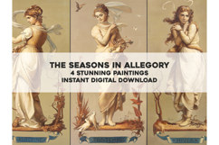 The 4 Four Seasons: Stunning Goddess Allegorical Artworks Product Image 1