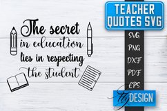 Teacher Quotes SVG | Teacher Design | School Quotes SVG v.1 Product Image 1