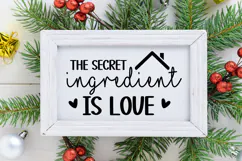 The Secret Ingredient Is Love Sign SVG, Farmhouse Christmas Product Image 2