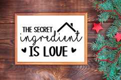 The Secret Ingredient Is Love Sign SVG, Farmhouse Christmas Product Image 3