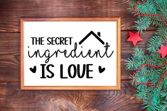The Secret Ingredient Is Love Sign SVG, Farmhouse Christmas Product Image 3