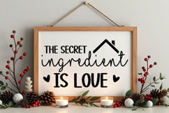 The Secret Ingredient Is Love Sign SVG, Farmhouse Christmas Product Image 4