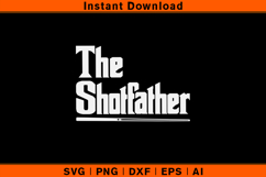 The Shotfather SVG | Funny Pool Cue Billiards Design Product Image 1