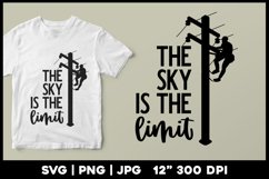 Lineman svg | The sky is the limit Product Image 1