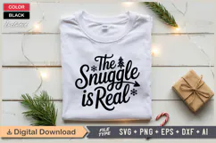 The Snuggle Is Real SVG | Christmas SVG | Holiday SVG | Xmas Product Image 2