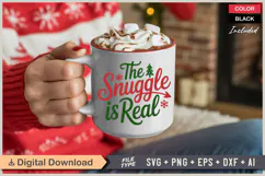The Snuggle Is Real SVG | Christmas SVG | Holiday SVG | Xmas Product Image 3