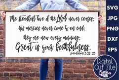 Great Is Your Faithfulness Christian Farmhouse Sign Svg Product Image 1