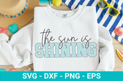 The Sun Is Shining SVG - Retro Summer Design Product Image 1