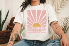 The Sun Will Rise PNG, Vintage Sunshine Design Product Image 3