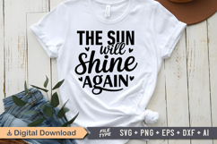 The Sun Will Shine Again SVG | Mental Health SVG Product Image 1