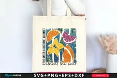The Sweet Is Just Isn't As Sweet SVG, Boho Floral Quote SVG Product Image 2