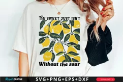 The Sweet Just Isn't As SVG, Boho Floral Quotes SVG Design Product Image 1