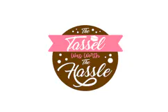 The Tassel was Worth the Hassle Round Sign Laser Cut Design Product Image 2