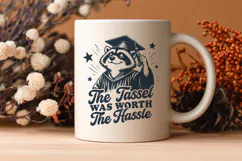 The Tassel Was Worth The Hassle SVG - Funny Graduation PNG Product Image 3