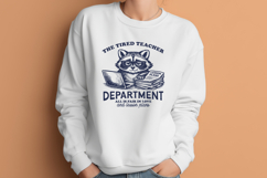 The Tired Teacher Department SVG - Funny Educator PNG Design Product Image 2
