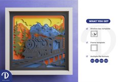 The Train 3D Shadow Box - Train with The View 3D Light Box Product Image 3