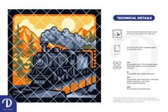 The Train 3D Shadow Box - Train with The View 3D Light Box Product Image 4