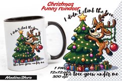 Funny Christmas reindeer BUNDLE Sublimation PNG. Product Image 15