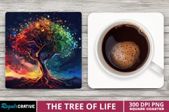 The Tree Of Life Square Coaster Sublimation Product Image 1