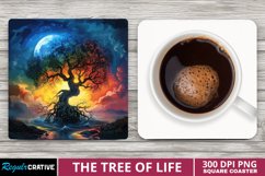 The Tree Of Life Square Coaster Sublimation Product Image 1
