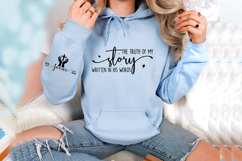The truth of my story written in His words Sleeve SVG Design Product Image 3