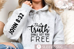 The truth shall set you free Sleeve SVG Design Product Image 1