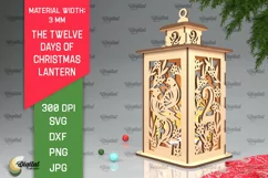 2st Day of Christmas Lantern Laser Cut. Merry Christmas SVG Product Image 1