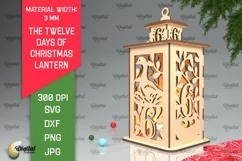 6st Day of Christmas Lantern Laser Cut. Merry Christmas SVG Product Image 1