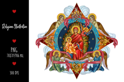 christening, vintage, religious, heaven, communion, faith, sacrament, saviour, epiphany, christian, evangelical, orthodox, greek, art, saint, holy, king, baptism, confirmation, angels, religion, sky, illustration, god, blessing, byzantine
