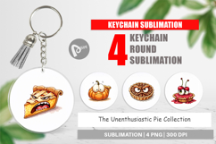 Unenthusiastic Pies Keychain Product Image 1