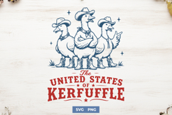 The United States of Kerfuffle SVG, Funny 4th of July Goose Product Image 1