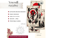 The Vermilion Arcana Crimson Dark Surrealism Tarot Product Image 2