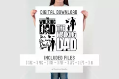 The Walking Dad Fathers Day T-Shirt | New Dad SVG | Funny Product Image 2