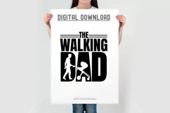 The Walking Dad Fathers Day T-Shirt | New Dad SVG | Funny Product Image 3