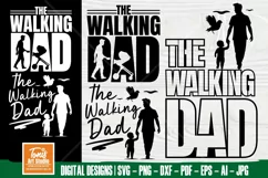 The Walking Dad Fathers Day T-Shirt | New Dad SVG | Funny Product Image 1