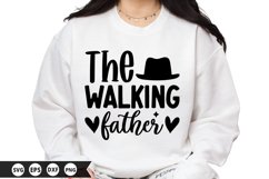 The Walking father SVG - Father&#039;s Day SVG Design Product Image 1