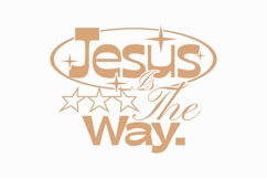 Jesus is the Way Christian Quote T-shirt Design Product Image 1
