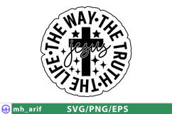 Christian Jesus Minimal SVG PNG Design Product Image 2