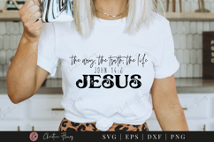 The Way The Truth SVG PNG | Boho Christian PNG Product Image 7