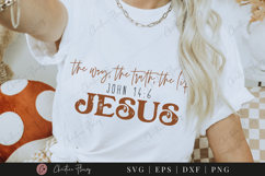 The Way The Truth SVG PNG | Boho Christian PNG Product Image 8