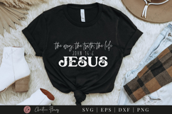 The Way The Truth SVG PNG | Boho Christian PNG Product Image 3