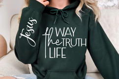 The Way The Truth The Life Sleeve SVG Design Product Image 3