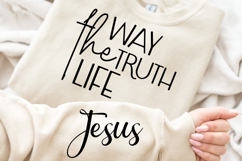 The Way The Truth The Life Sleeve SVG Design Product Image 2