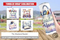 Weekend Reader Quotes Tumbler Product Image 1