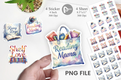 Weekend Reader Quotes Sticker Product Image 1