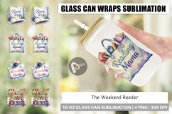 Weekend Reader Quotes Glass Can Product Image 1