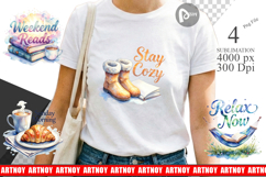 Weekend Reader Quotes Sublimation Product Image 1