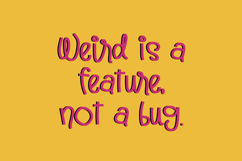 The Weirdo Parade Display Font Product Image 2