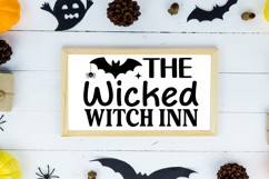 The Wicked Witch Inn Sign SVG, Farmhouse Halloween Sign Product Image 2